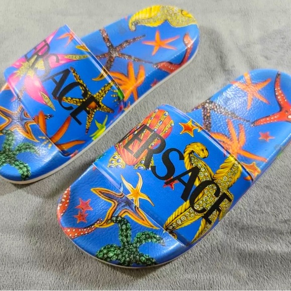 Versace Tresor de la mar kids sandal slides - Picture 1 of 4